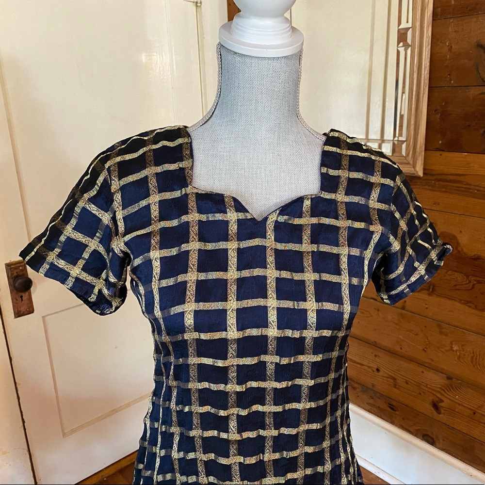 Navy blue Tunic Dress - Traditional